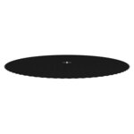 vidaXL Tapis de saut Tissu Noir pour trampoline rond de 4 27 m