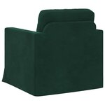 vidaXL Canapé Vert foncé 78 x 78 x 80 cm Velours