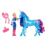 Spin Master 6072676 - Unicorn Academy - L'ecole des licornes - Licorne River + Poupée Isabel
