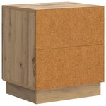 vidaXL Table de chevet Chêne artisanal 43 x 34 5 x 47 cm