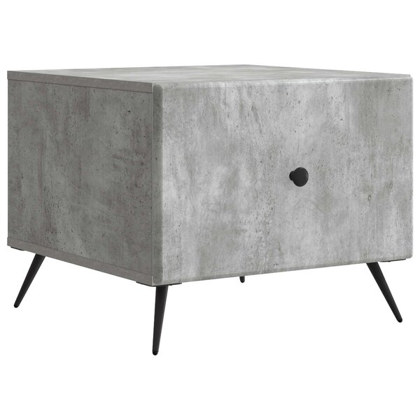 vidaXL Table basse Gris béton 49 x 50 x 40 cm Bois d'ingénierie