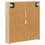 vidaXL Armoire Miroir de Salle de Bain Chêne Sonoma