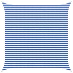 vidaXL Voile d'ombre Bleu et Blanc 4 5 x 4 5 m HDPE