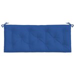 vidaXL Coussin de banc de jardin bleu 120x50x7 cm tissu oxford
