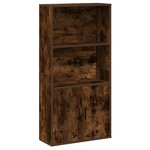 vidaXL Bibliothèque chêne fumé 60x24x120 cm bois d'ingénierie