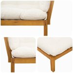 vidaXL 132 x 92 x 82 cm Bois d'acacia