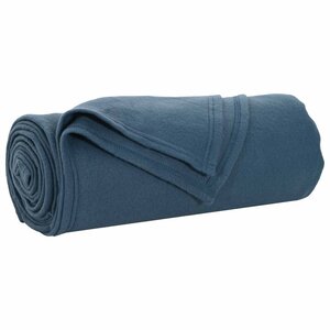 vidaXL Couvertures à jeter 24 Pièces Bleu marine 170 x 130 cm Toison