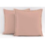 2 taies d'oreiller 63 x 63 cm - Rose