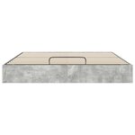 vidaXL Cadre de lit ottoman Gris béton 160 x 200 cm Bois d'ingénierie