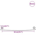 vidaXL Bâche bleu Ø 2 6 m 650 g/m²