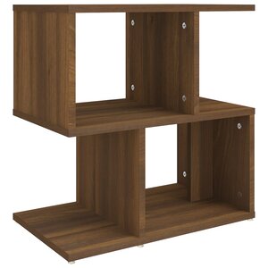 vidaXL Table de chevet Chêne marron 50x30x51 5 cm Bois d'ingénierie