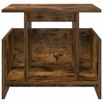 vidaXL Meuble TV Chêne fumé 50 x 35 x 45 cm Bois d'ingénierie