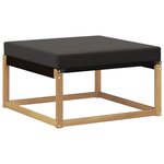 vidaXL Ensemble de canapés d'extérieur 8 Pièces Blanc et noir