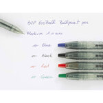 Stylo bille rétractable B2P Ecoball 10 Pointe Moyenne Vert PILOT