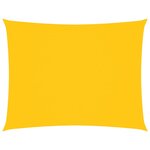 vidaXL Voile de parasol tissu oxford rectangulaire 3 5x4 5 m jaune
