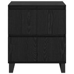 vidaXL Buffet Noir 60 x 35 x 70 cm Bois d'ingénierie