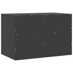 vidaXL Meubles TV 2 Pièces noir 67x39x44 cm acier