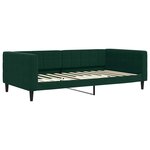 vidaXL Lit de jour avec matelas vert foncé 100x200 cm velours