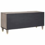 vidaXL Meuble TV Gris et or 105 x 33.5 x 46 cm Bois de manguier massif