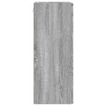 vidaXL Meuble TV mural Montage mural 2 Pièces Gris Sonoma 30 x 31 x 80 cm