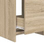 vidaXL Meuble de salle de bain avec évier Chêne Sonoma