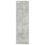 vidaXL Armoire Gris Béton 55x25x189 cm en Bois Ingénierie