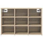 vidaXL Cabinet à chaussures avec étagère avec stockage Chêne sonoma 103x30x51 cm