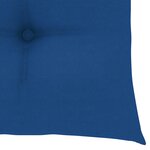 vidaXL Chaises de jardin et coussins bleu lot de 4 Bois de teck massif