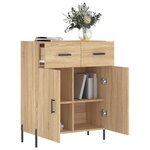 vidaXL Buffet chêne sonoma 69 5x34x90 cm bois d'ingénierie