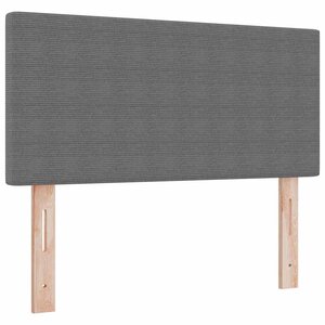 vidaXL Tête de lit avec tête de lit Gris clair 90 cm Cuir synthétique