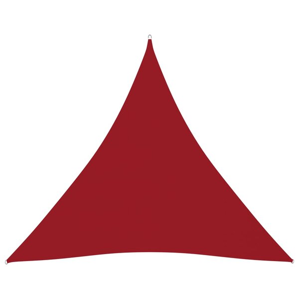 vidaXL Voile de parasol Tissu Oxford triangulaire 4 5x4 5x4 5 m Rouge