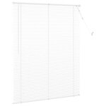 vidaXL Store Vénitien Réglable Blanc 150 x 110 cm PVC