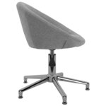Vidaxl chaises pivotantes à manger lot de 2 gris clair tissu