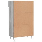 vidaXL Armoire à chaussures sonoma gris 60x35x105 cm bois d'ingénierie