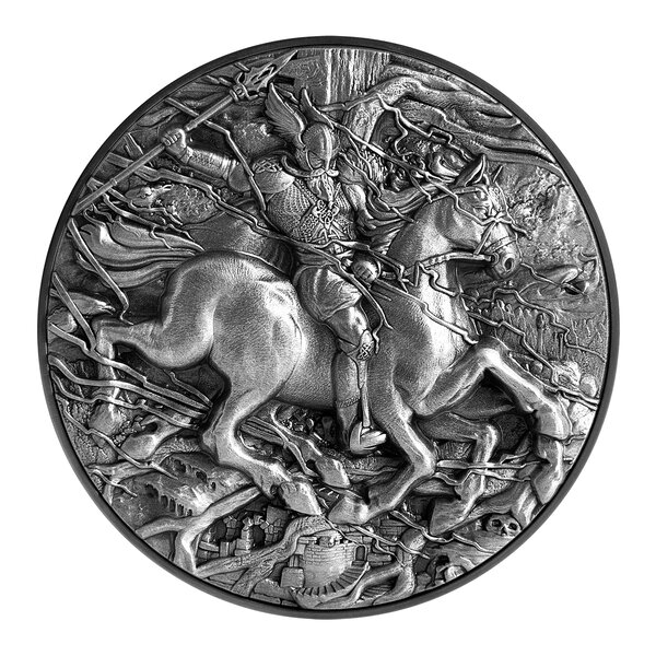 THE ASCENSION OF SLEIPNIR 2 Once Argent Monnaie 10000 Francs Chad 2022