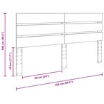 vidaXL Tête de lit Gris béton 160 cm Bois d'ingénierie