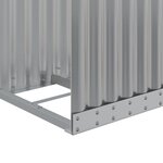 vidaXL Porte-bûches gris clair 40x45x100 cm acier galvanisé