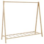 vidaXL Porte-vêtement avec étagères 106x34x102 cm bambou