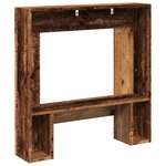 VidaXL Cadre de cheminée vieux bois 81x18x82 cm bois d'ingénierie
