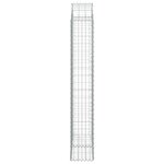 vidaXL Panier de gabions arqué 100x30x180/200 cm Fer galvanisé