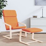 vidaXL Chaise de relaxation Jaune foncé Tissu