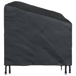 vidaXL Housse de banc de jardin Noir 160 x 100 x 61 / 89 cm Tissu 210D