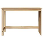 vidaXL Bureau Marron 112 x 50 x 75 cm Bois de Pin Massif