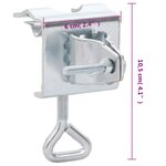 vidaXL Pinces à parasol pour balcon 2 Pièces 32 mm acier