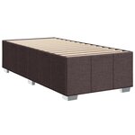 vidaXL Sommier à lattes de lit avec matelas Marron foncé 90x190 cm