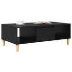 vidaXL Table basse Chêne noir 102 x 55 x 35 cm Bois d'ingénierie