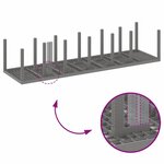 vidaXL Ensemble de salle à manger pour jardin 13 Pièces Gris clair