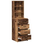 vidaXL Haut Armoire Bois ancien 40 x 41 x 135 cm Bois d'ingénierie