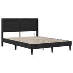 vidaXL Cadre de lit avec matelas Noir 160 x 200 cm Simili cuir