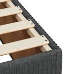 vidaXL Sommier à lattes de lit avec matelas Gris foncé 140x190cm Tissu
